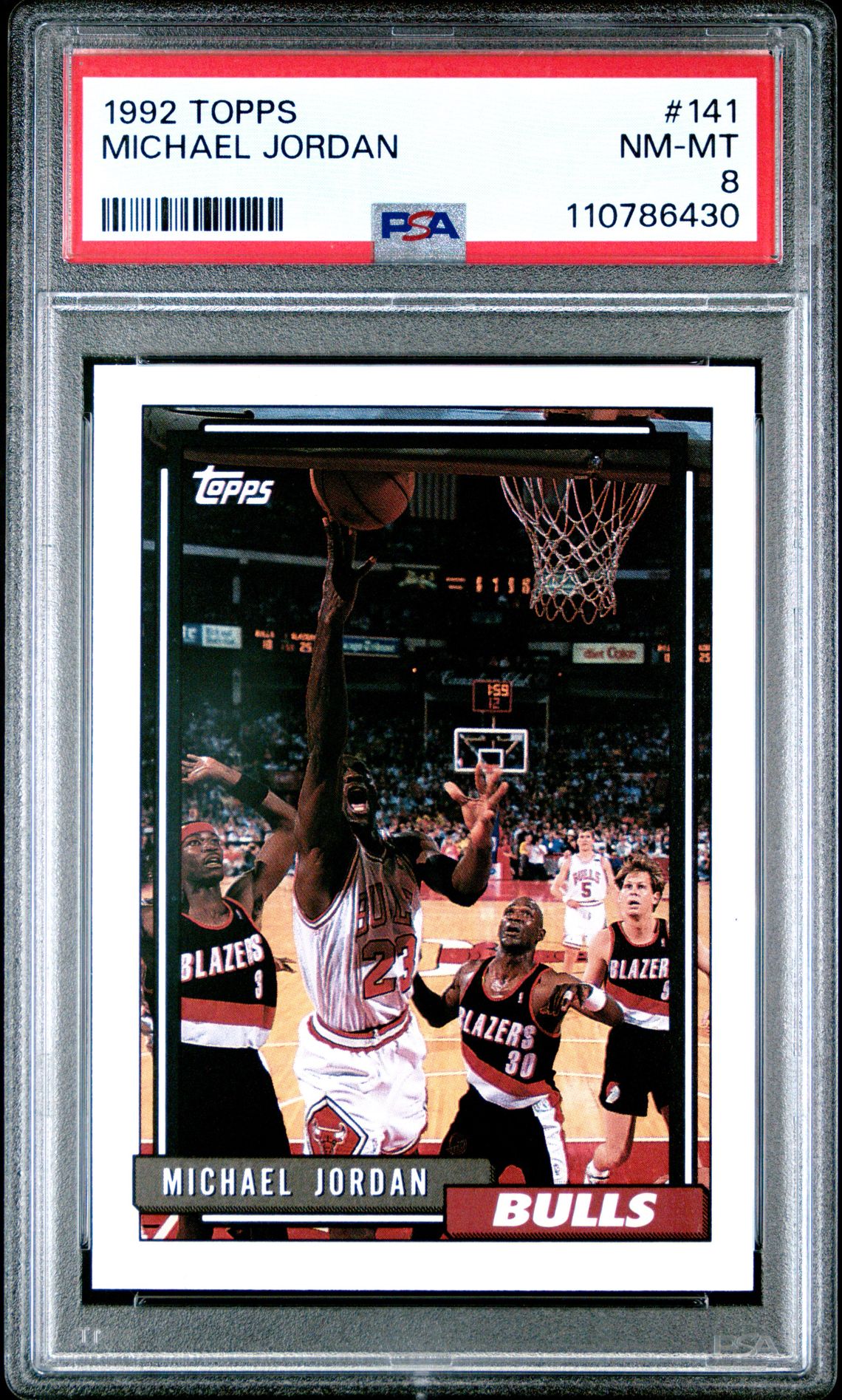1992 Topps Michael Jordan #141 Nm-Mt 8 front