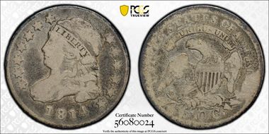 1814 10C Small Date VG10