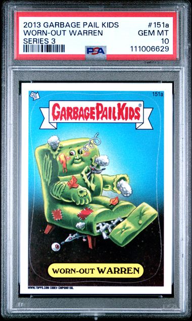 2013 Topps GARBAGE PAIL KIDS SERIES 3 SERIES 3 #151a Worn-Out Warren front