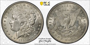 1893-O $1 AU58