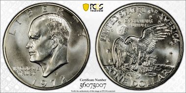 1972-S $1 Silver MS67