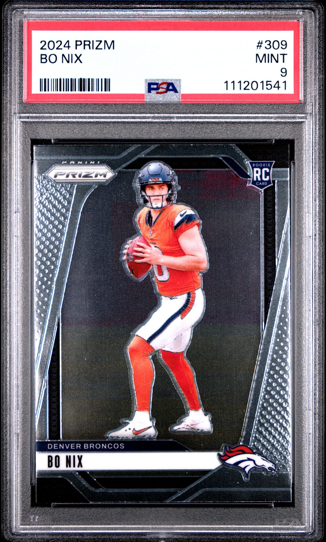 2024 Panini Prizm Bo Nix #309 Mint 9 front