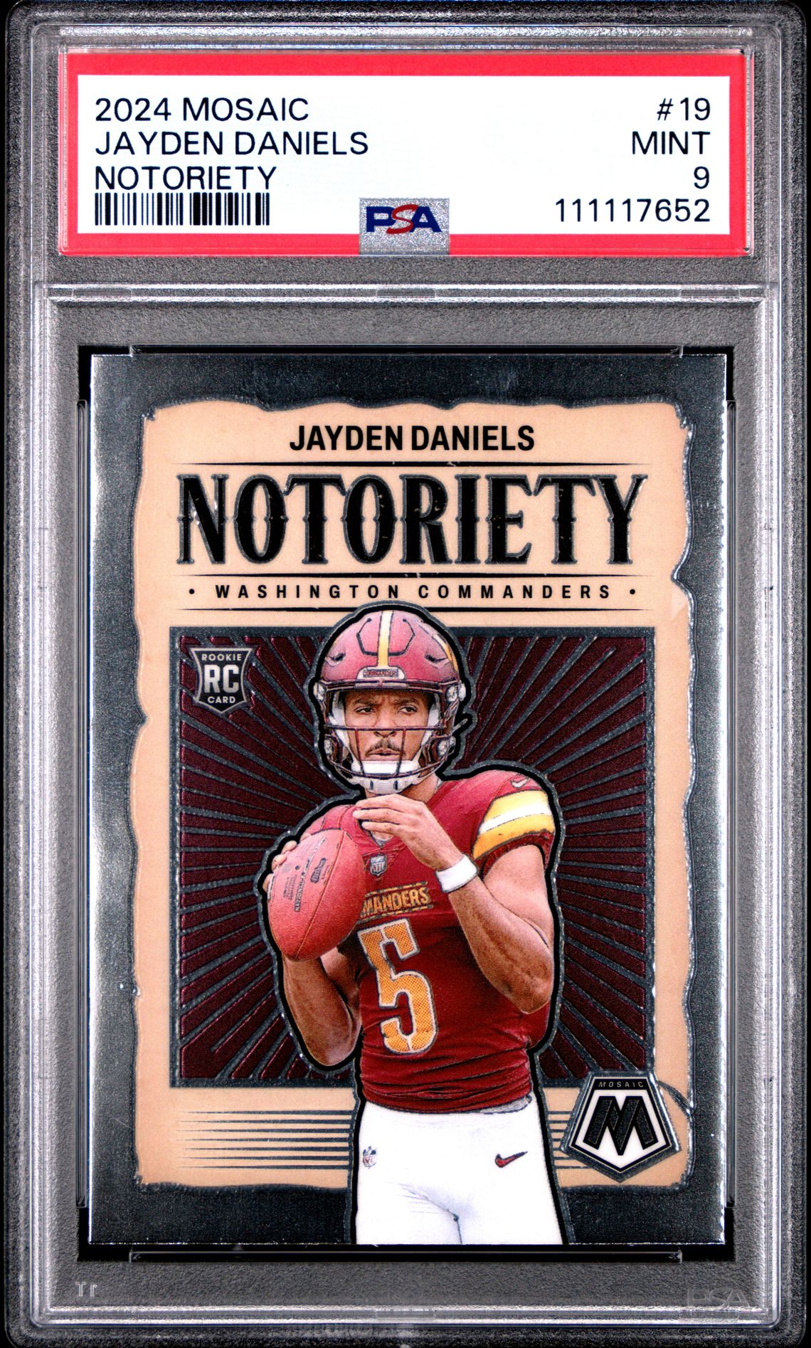 2024 Panini PANINI MOSAIC NOTORIETY MOSAIC #19 Jayden Daniels front