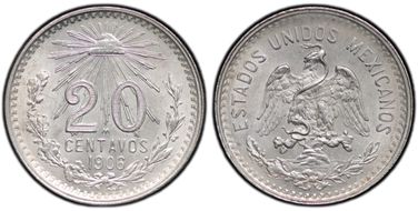 1906-M 20C KM-435 MS64