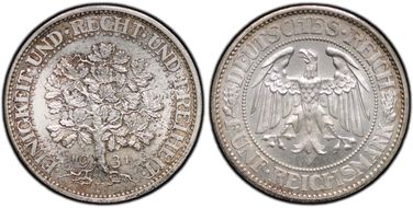 1931-F 5 Mk Oak Tree J-331 MS66