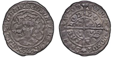 (1464-65) Groat S-2000 Rose, London AU53