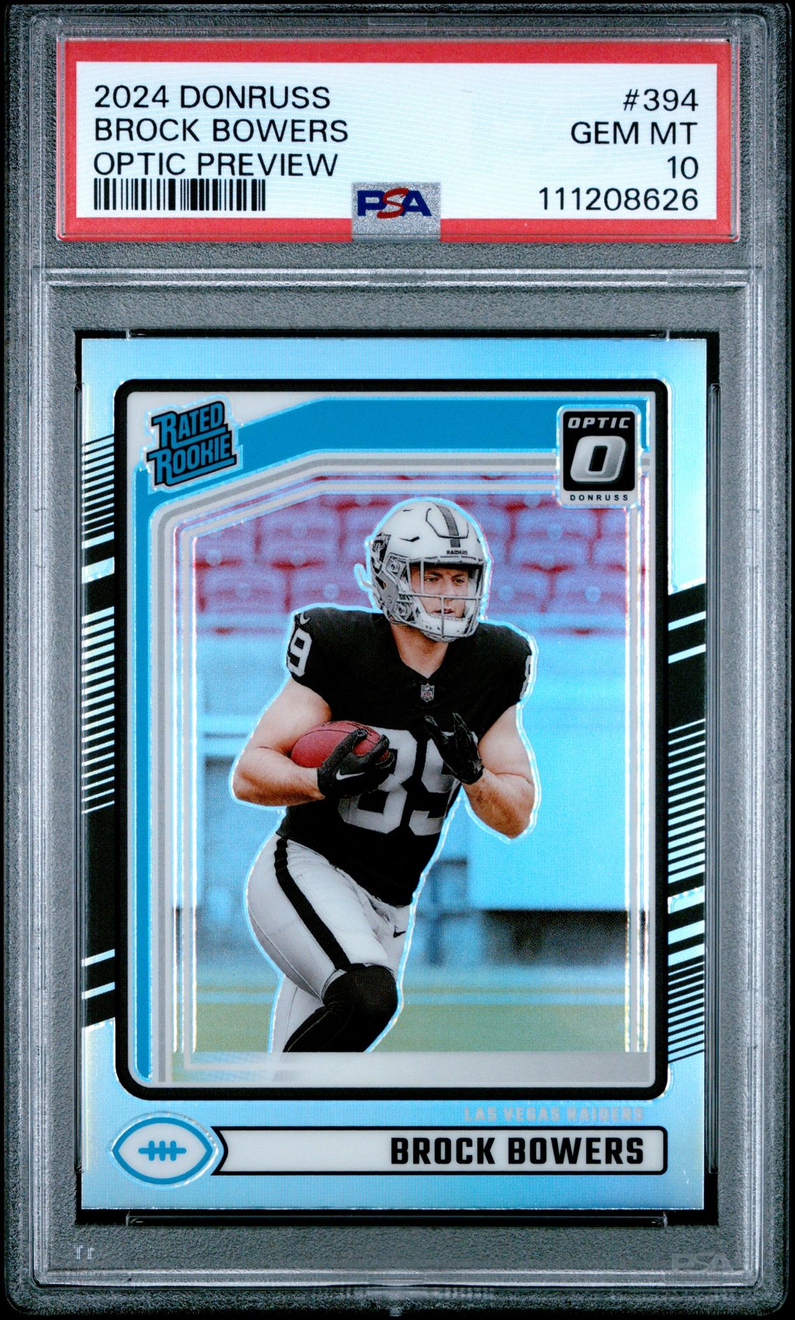 2024 Panini PANINI DONRUSS OPTIC PREVIEW-PINK #394 Brock Bowers front