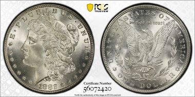 1882 $1 MS66+ 