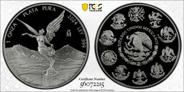 2024-Mo Onza Libertad Ag PR70DCAM