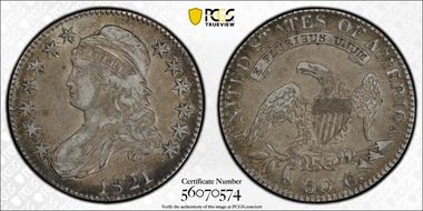 1821 50C VF25