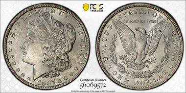 1887 $1 MS61
