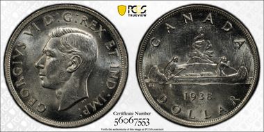 1938 S$1 MS63