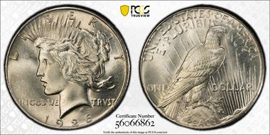 1926 $1 MS65+