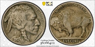 1915 5C 2 Feathers FS-401 VF30