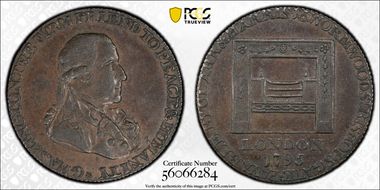 1795 1/2P Washington - Grate Large Buttons, RE AU55BN