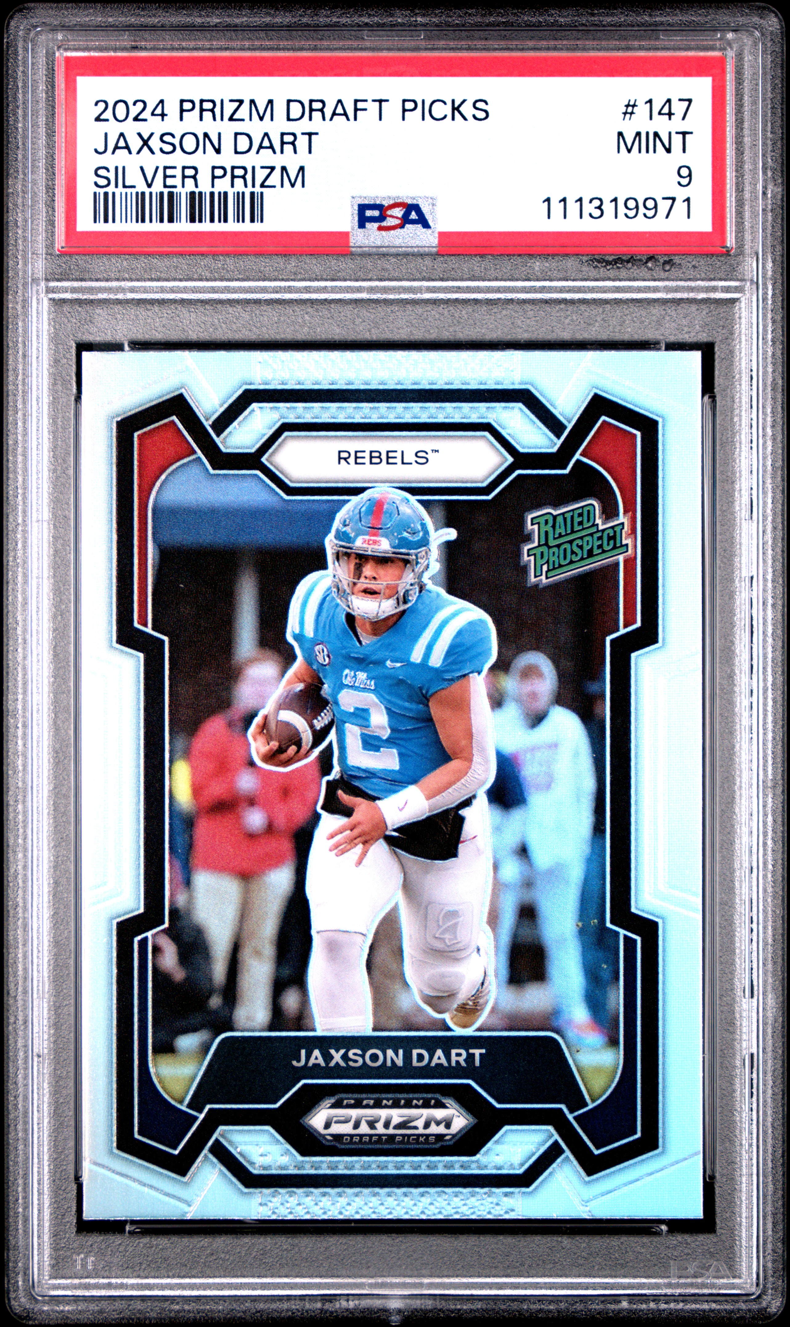 2024 #147 Jaxson Dart PSA 9 Panini Prizm Draft Picks