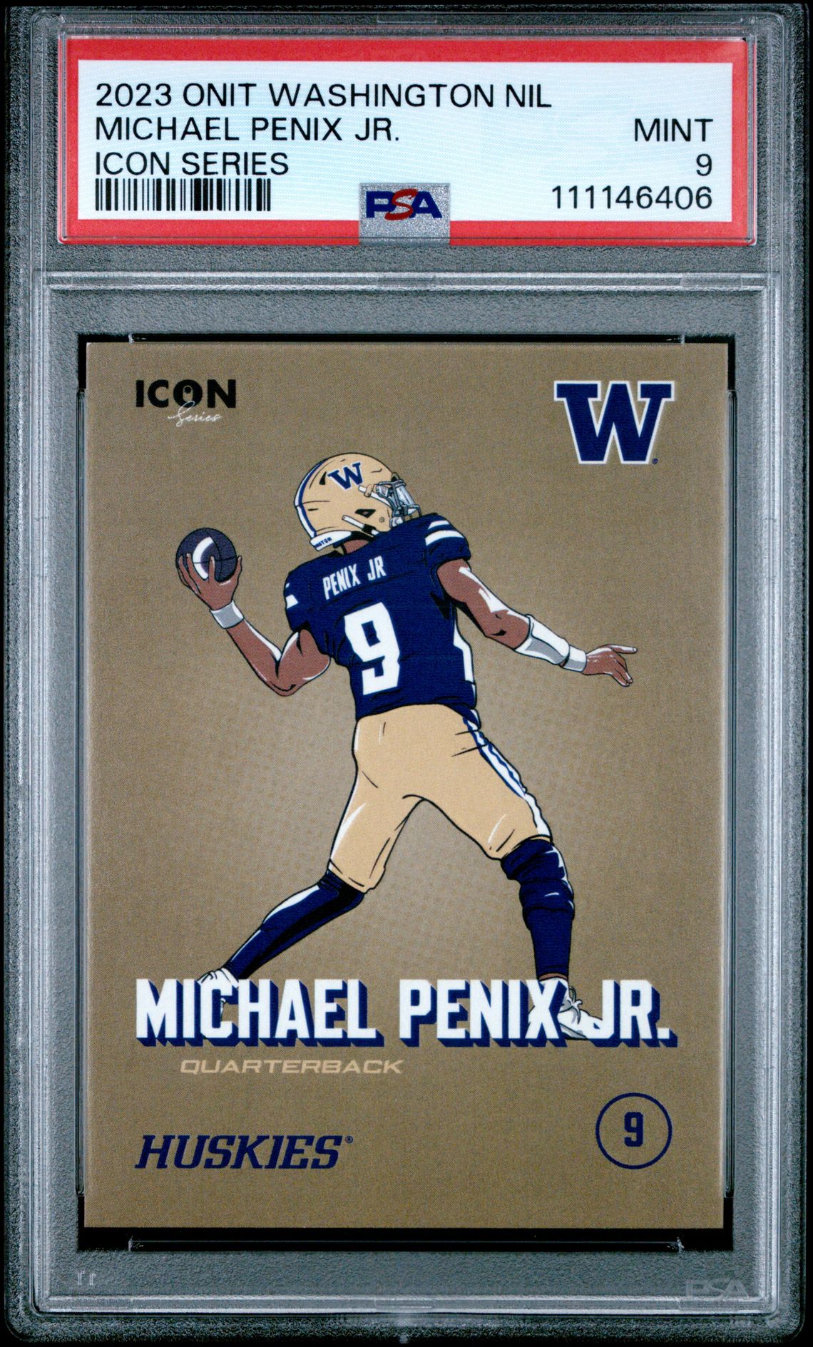2023 ONIT UNIVERSITY OF WASHINGTON NIL ICON SERIES Michael Penix Jr. front