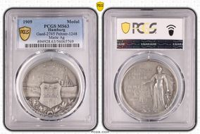 1909 Medal Gaed-2745 Peltzer-1248 Ag MS63