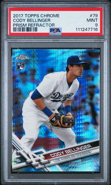 2017 Topps TOPPS CHROME Prism Refractor #79 Cody Bellinger front