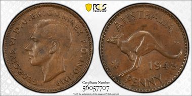 1948 Y. (p) 1D AU58BN