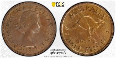 1953 A. (p) 1/2D MS64BN