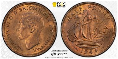 1944 1/2D S-4115 MS64RB