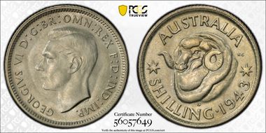 1943-S Shil KM-39  Ag MS65