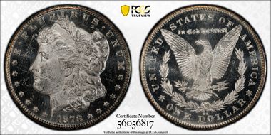 1878-CC $1 MS63DMPL