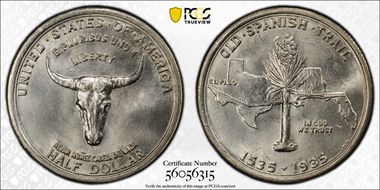 1935 50C Spanish Trail MS65