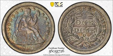 1850-O 10C XF45