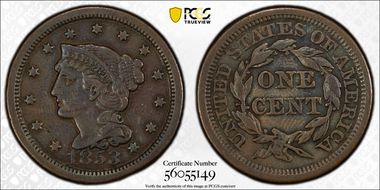 1853 1C VF35BN