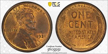 1921 1C MS63RB