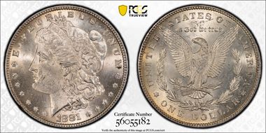 1881 $1 MS64