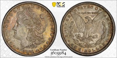 1881-O $1 AU58
