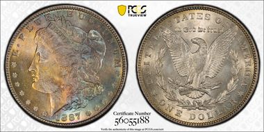1887 $1 MS64