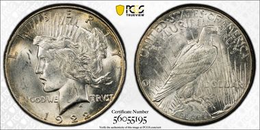 1922-S $1 MS62