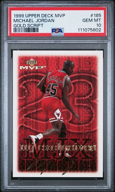 1999 Upper Deck UPPER DECK MVP GOLD SCRIPT #185 Michael Jordan front
