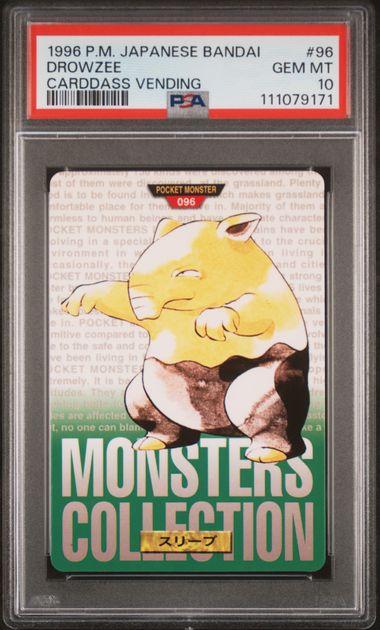 Drowzee card PSA 10, cert 111079171