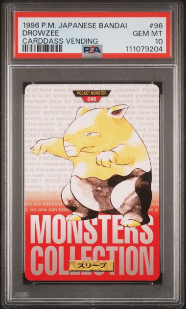 Drowzee card PSA 10, cert 111079204