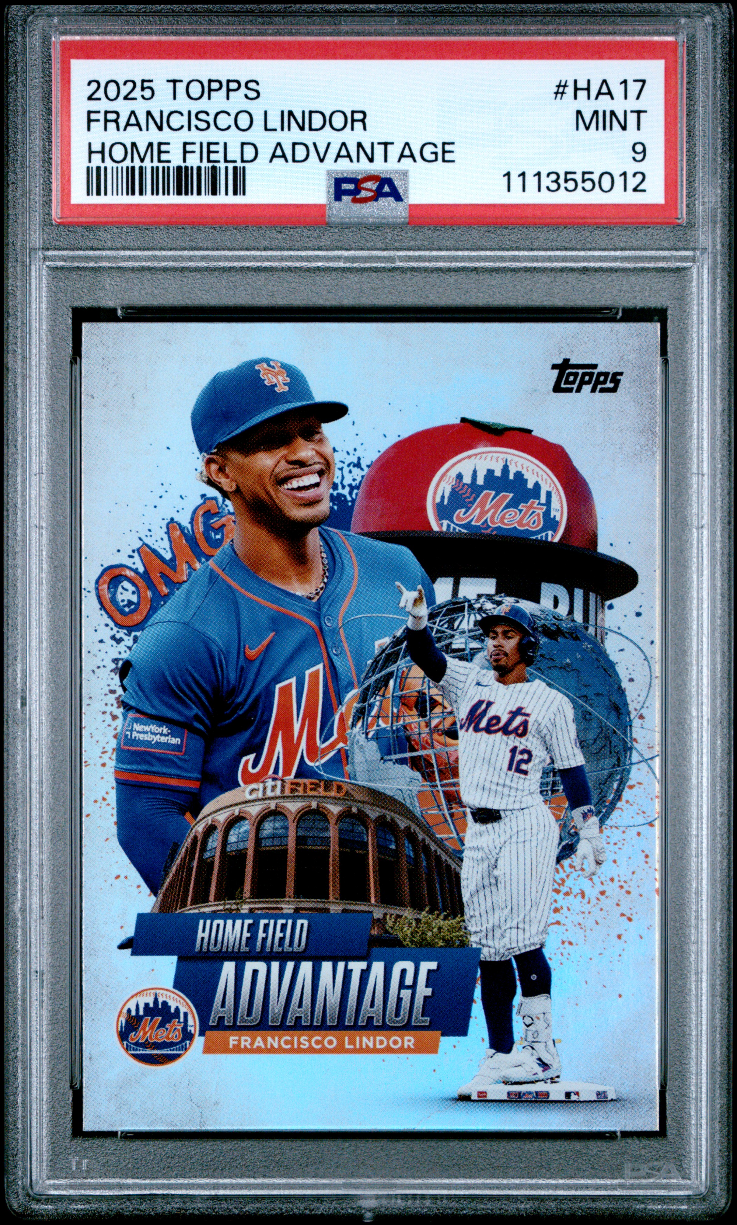 Dodgermoore's 2025 Topps Home Field Advantage Francisco Lindor #HA17 PSA 9  | Card Ladder