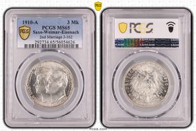 1910-A 3 Mk 2nd Marriage J-162 MS65
