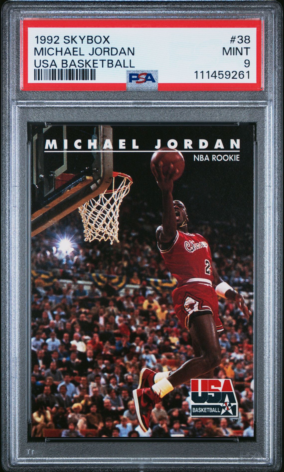1992 Skybox Usa Basketball Michael Jordan #38 (Usa Basketball) Mint 9 front