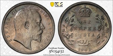 1903-B Rupee SW-7.20 Raised N1