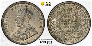 1918(C) Rupee SW-8.41 Prid-214 MS63