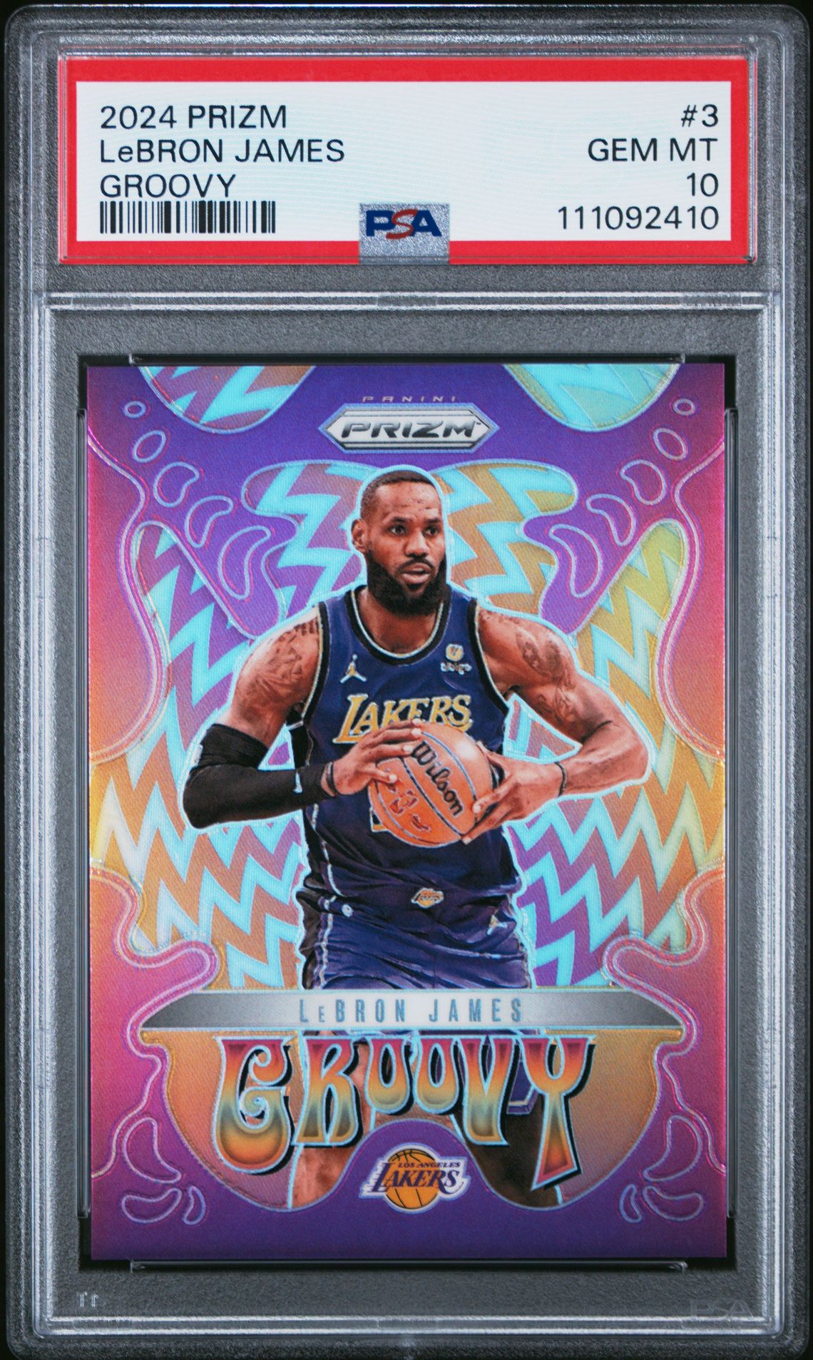 2024 Panini PANINI PRIZM GROOVY #3 Lebron James front