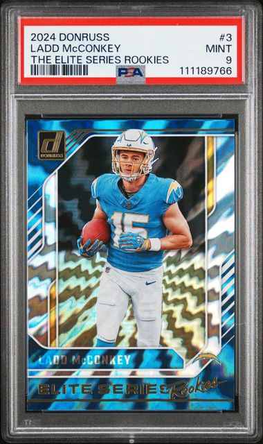2024 Panini Donruss The Elite Series Rookies Ladd Mcconkey #3 Mint 9 front