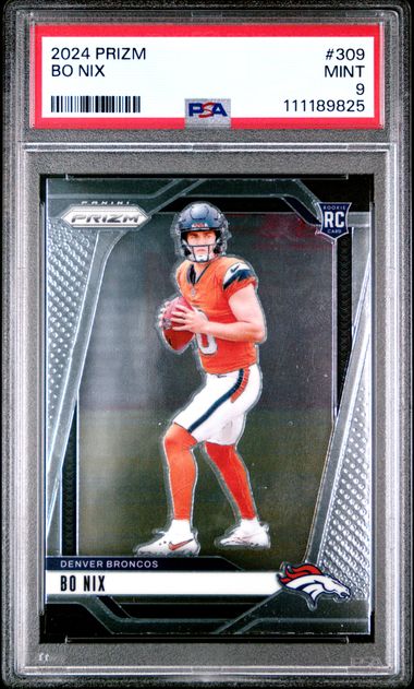 2024 Panini Prizm Bo Nix #309 Mint 9 front