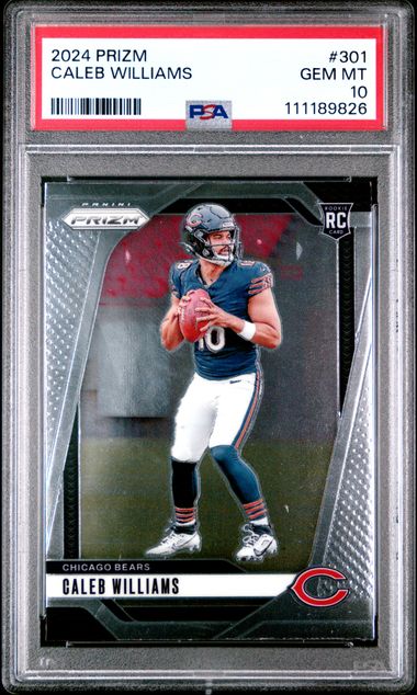 2024 Panini Prizm Caleb Williams #301 Gem Mt 10 front