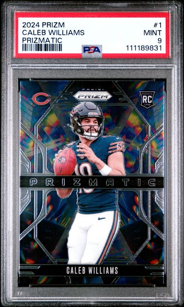 2024 Panini Prizm Prizmatic Caleb Williams #1 Mint 9 front