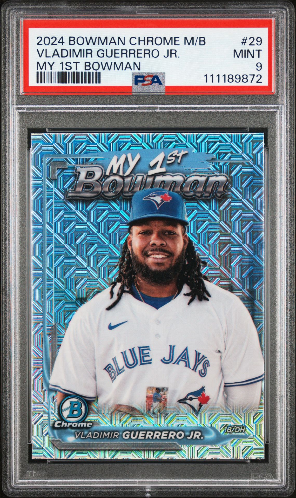 2024 Bowman Chrome Mega Box My 1St Bowman Vladimir Guerrero Jr. #29 Mint 9 front